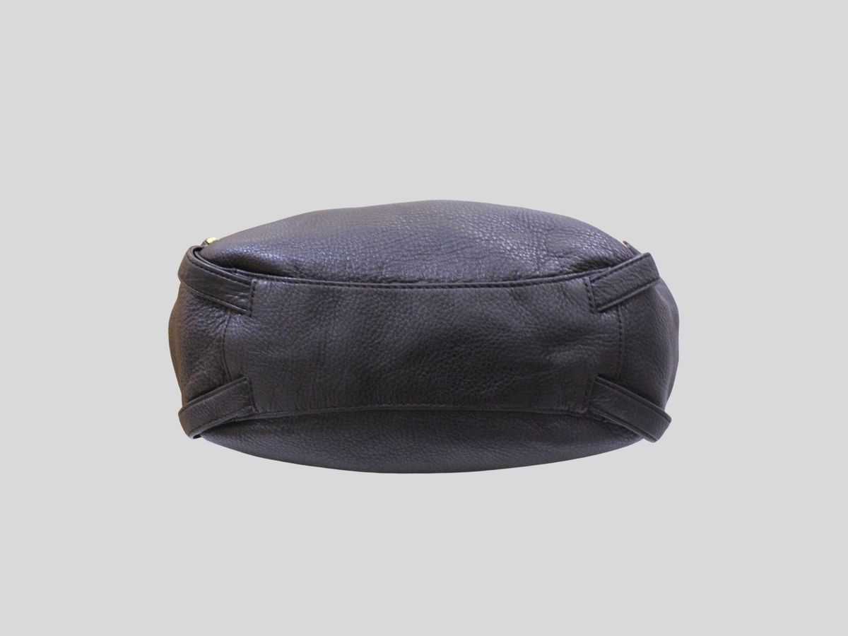🇺🇸 Michael Kors Bedford – Grand sac hobo noir en cuir