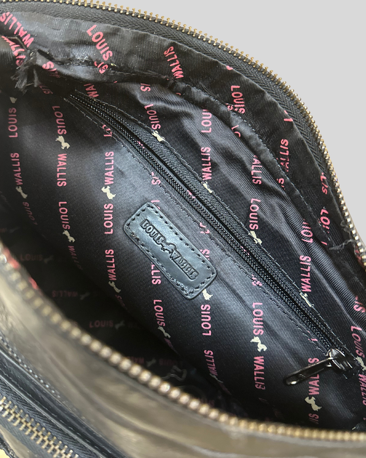 🇩🇪 Louis Wallis – Sac bandoulière noir multi-poches