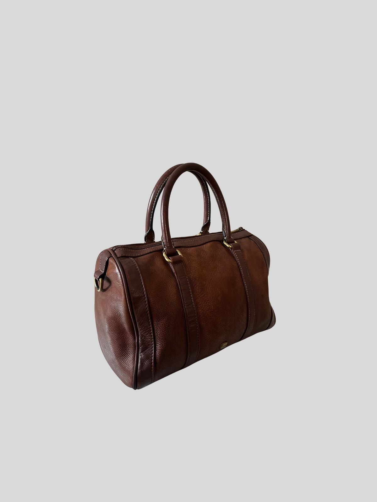 🇪🇸 Purificación García – Sac à main bowling marron