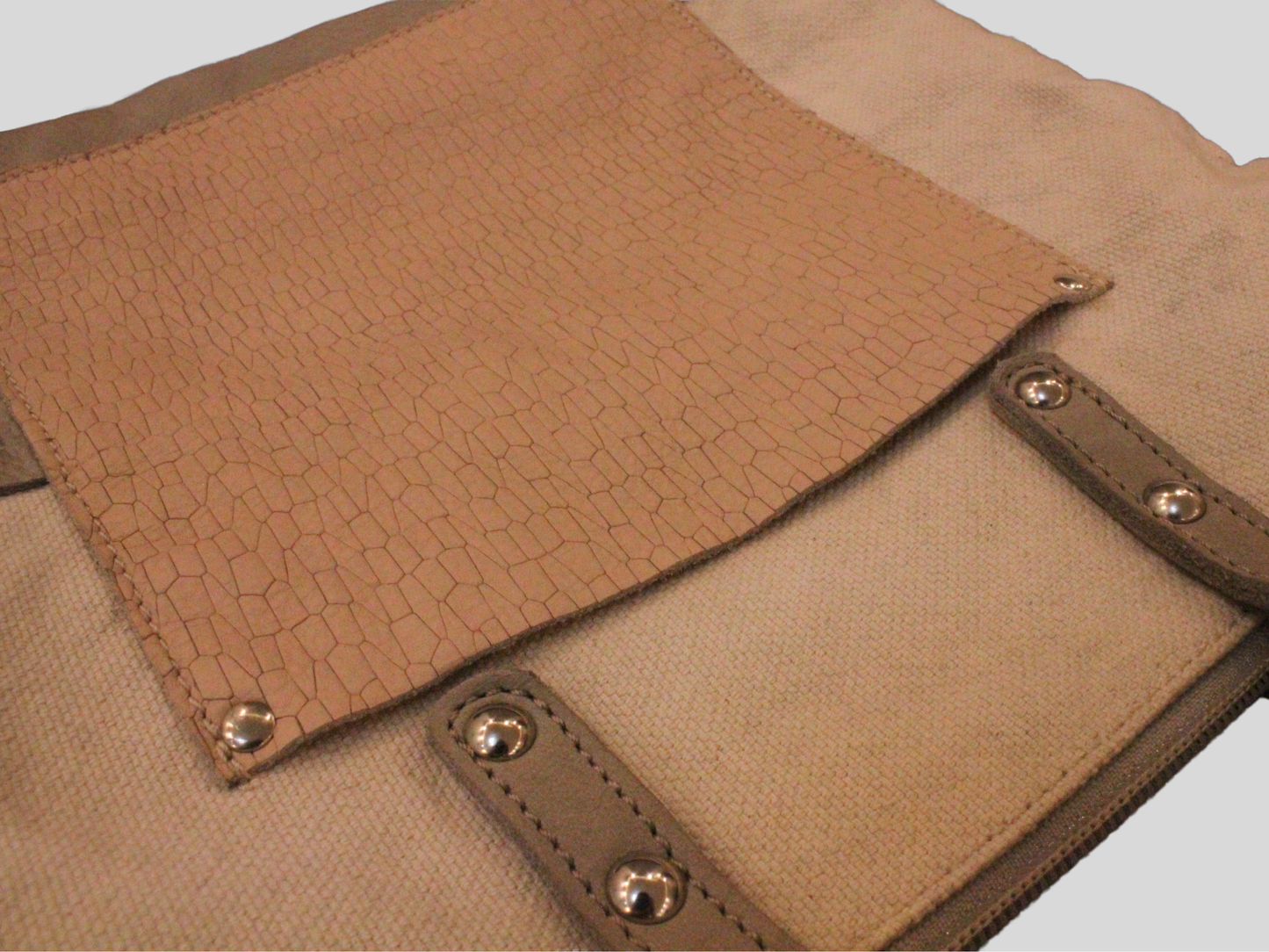Sac à main et bandoulière Cuirots Canvas Mix beige