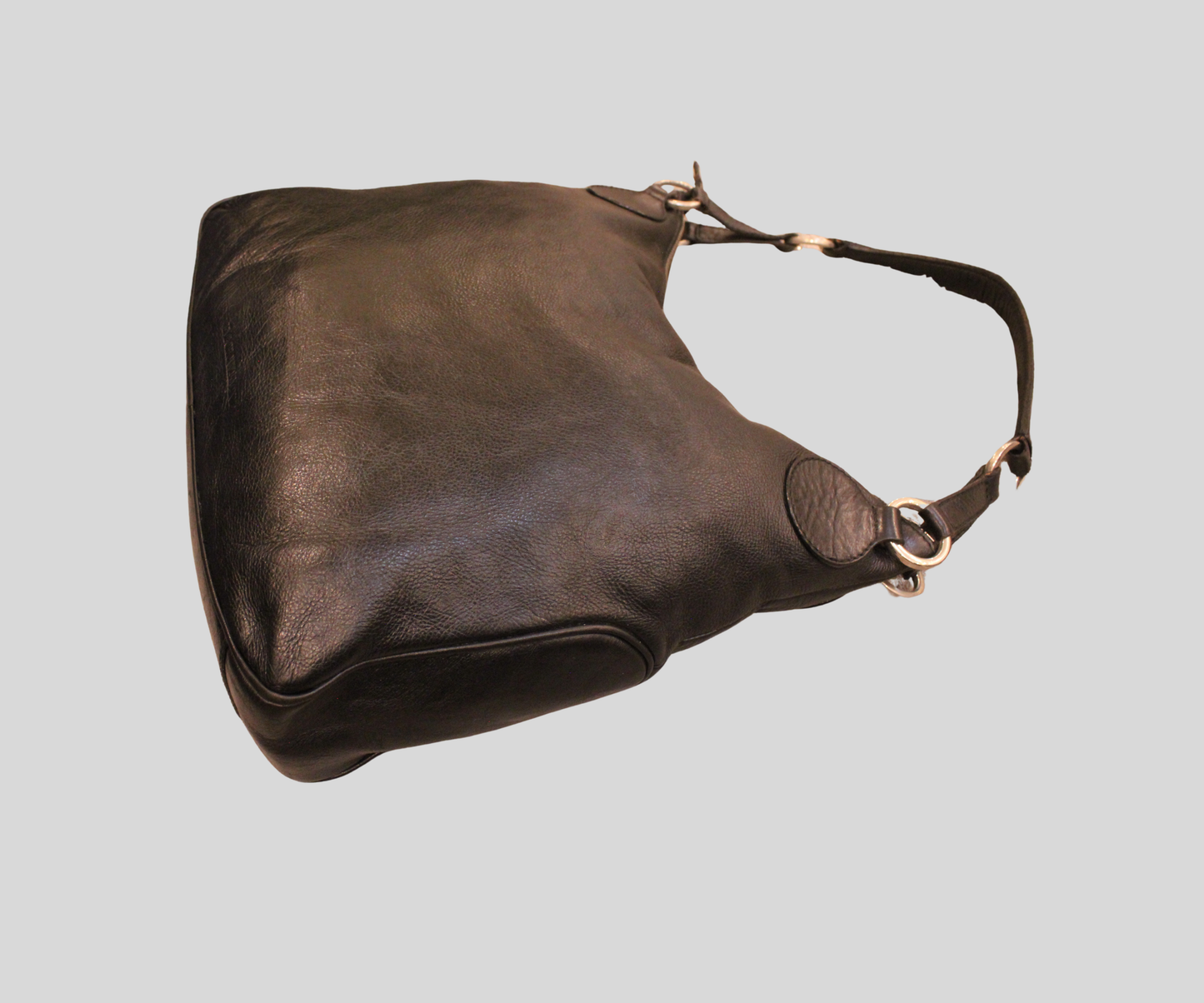 Sac porté épaule Emporio Armani noir en cuir véritable