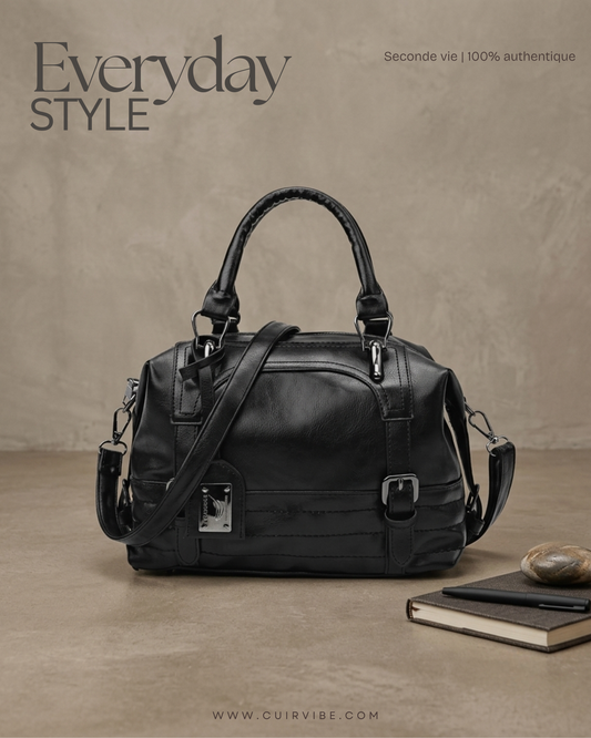 Sac à main Sycamor noir avec bandoulière