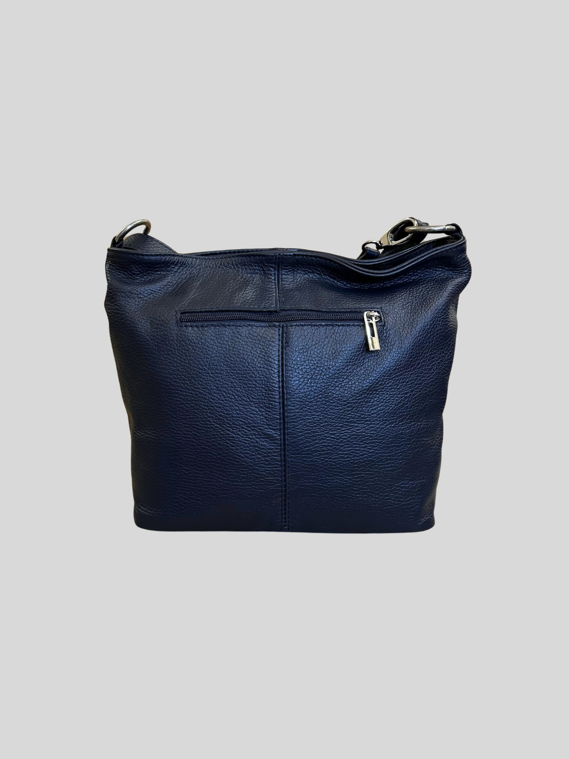 🇮🇹 Sac épaule bleu marine en cuir véritable – Made in Italy