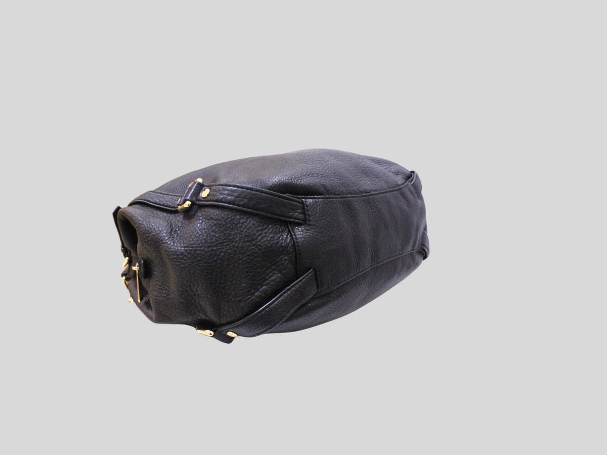 🇺🇸 Michael Kors Bedford – Grand sac hobo noir en cuir