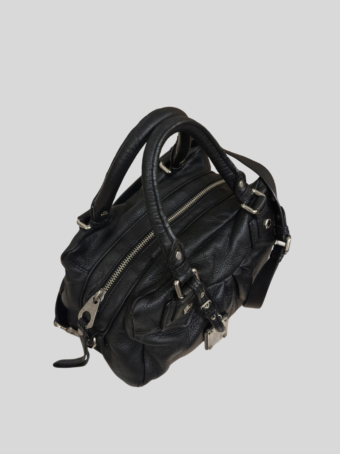 Marc by Marc Jacobs – Classic Q Baby Groovee noir en cuir véritable