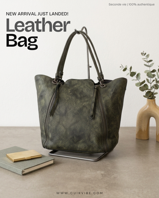 Dudlin Firenze – Grand sac vert très foncé