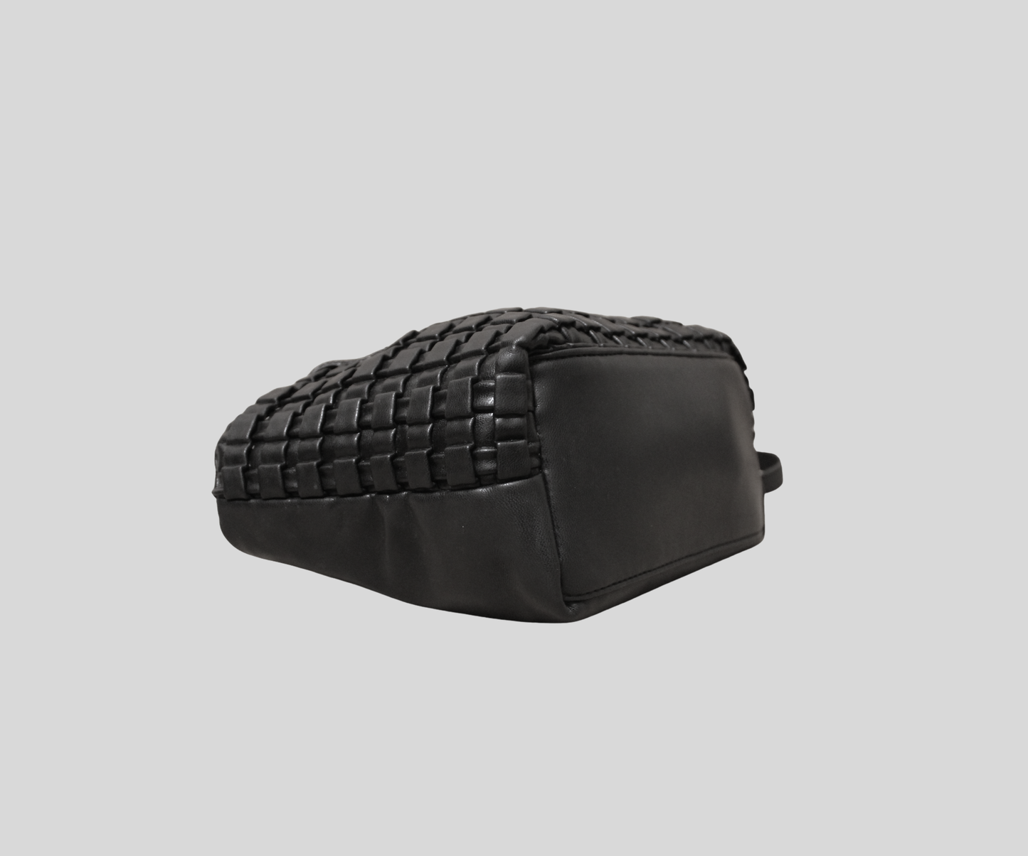 Sac cabas bandoulière Jo & Mr. Joe tressé marron