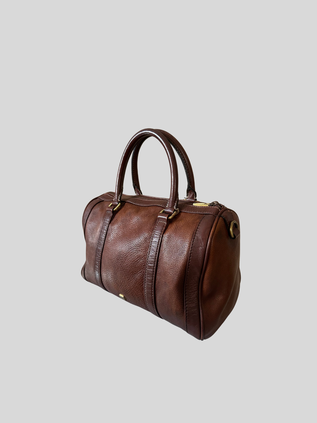 🇪🇸 Purificación García – Sac à main bowling marron
