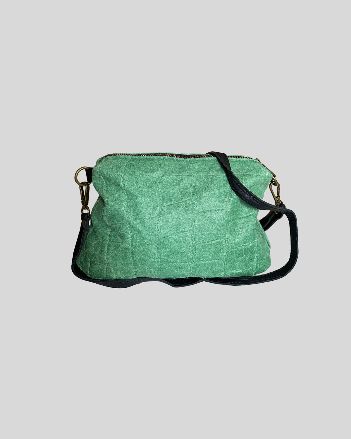 🇮🇹 Sac bandoulière cuir véritable Emerald Green– Made in Italy