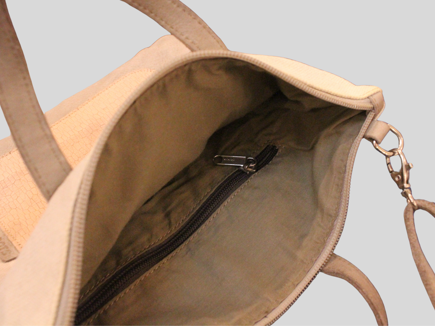 Sac à main et bandoulière Cuirots Canvas Mix beige
