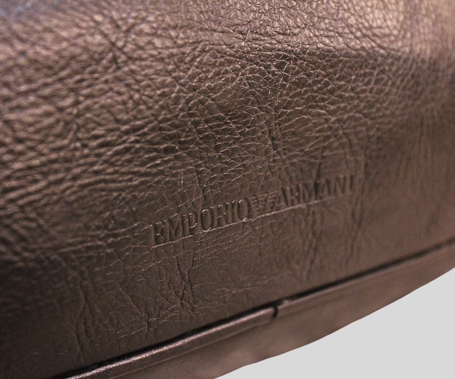 Sac porté épaule Emporio Armani noir en cuir véritable