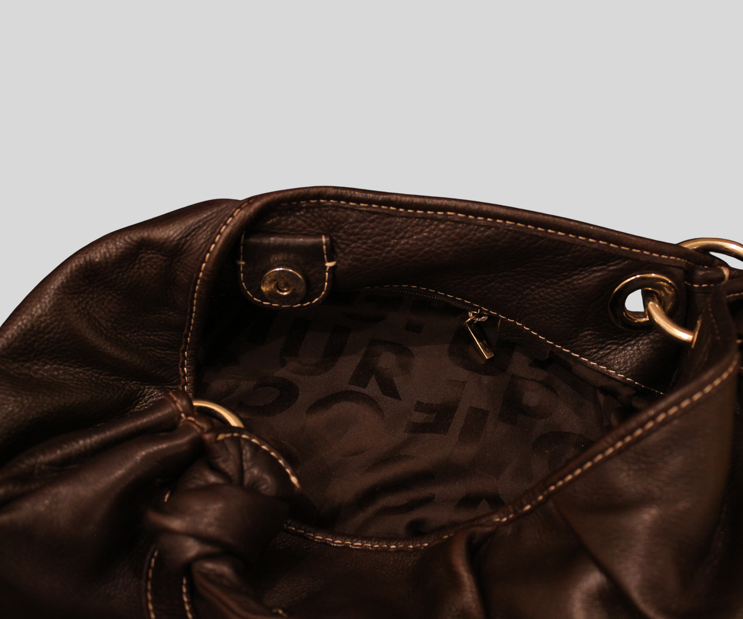 Purificación García — Sac fourre-tout marron