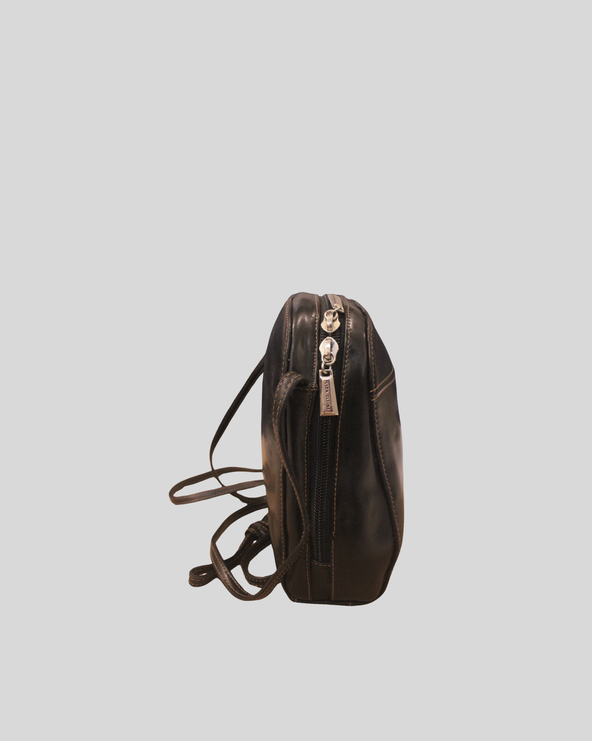 Sac à bandoulière Liza Cline noir en cuir véritable