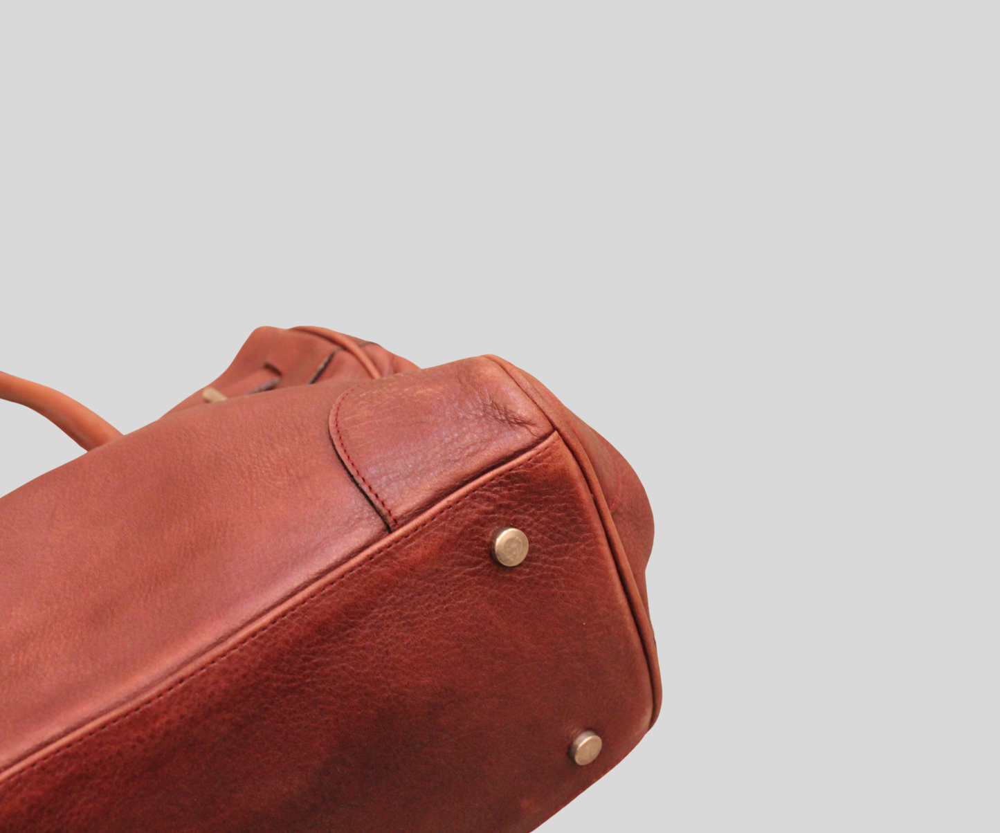 Sac à main Nuria Sanchez bordeaux en cuir véritable
