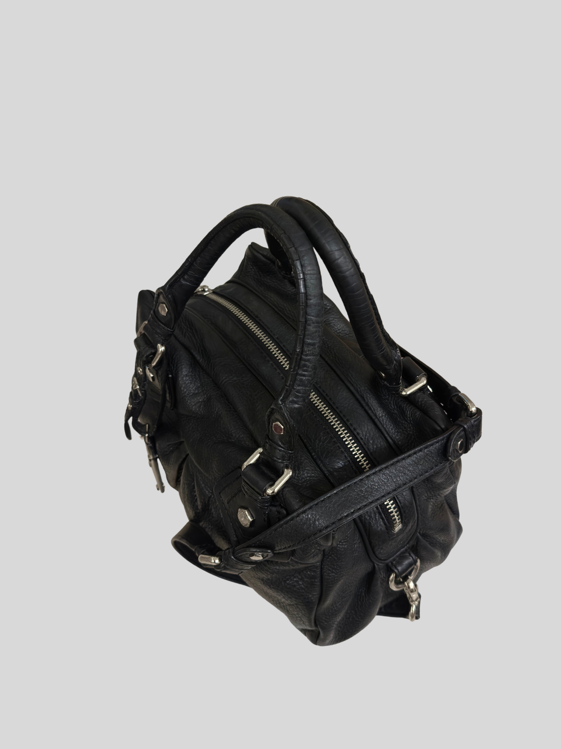 Marc by Marc Jacobs – Classic Q Baby Groovee noir en cuir véritable