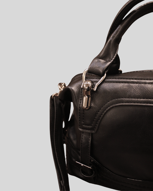 Sac à main Sycamor noir avec bandoulière