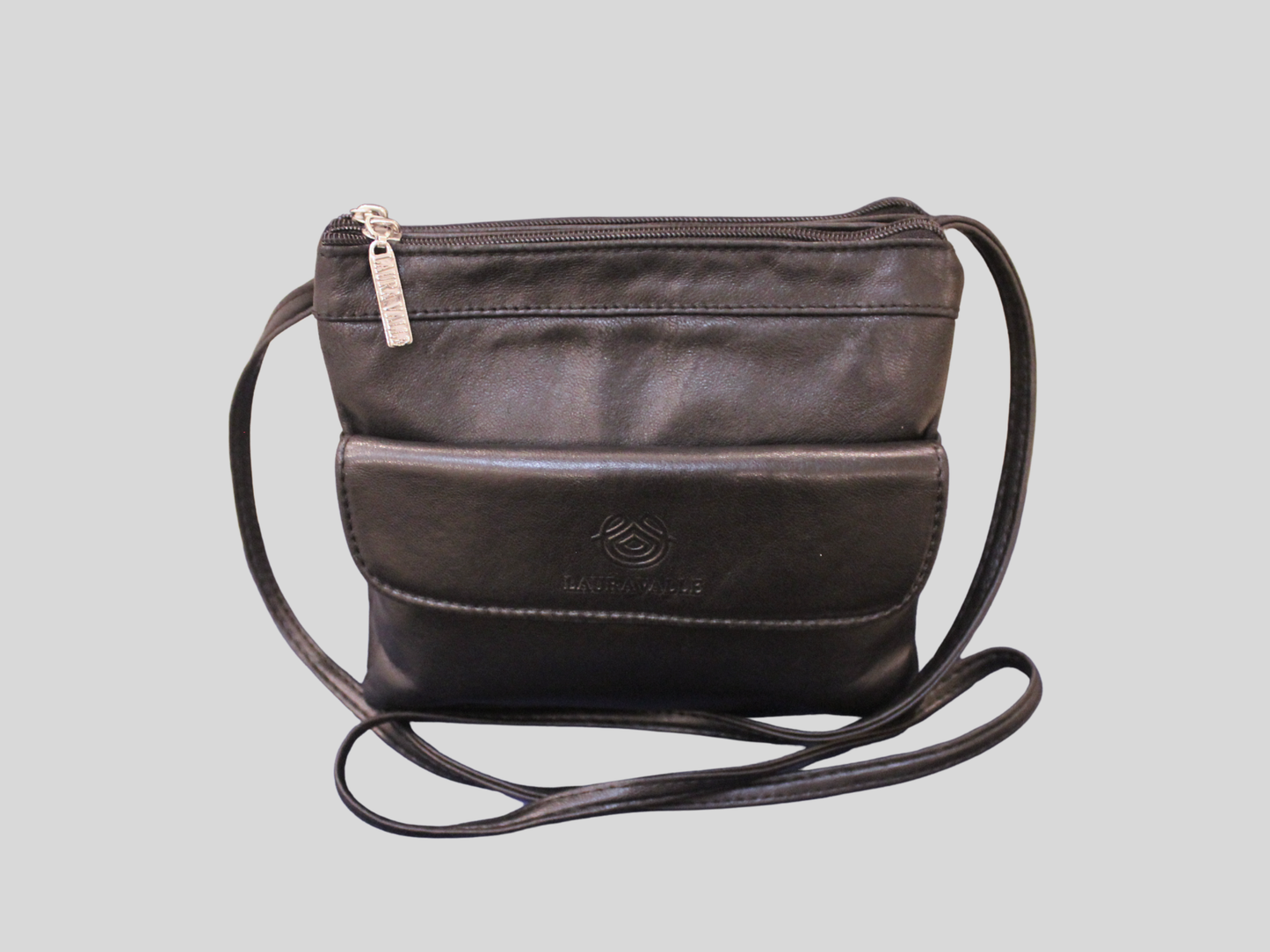 Sac à bandoulière Laura Valle noir en cuir véritable 🇪🇸