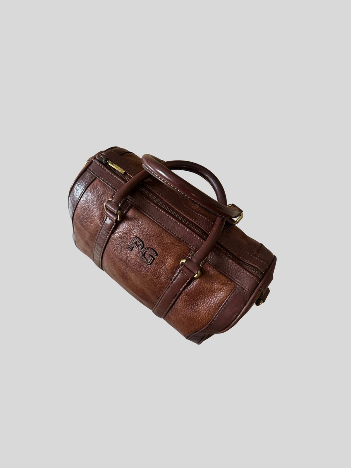 🇪🇸 Purificación García – Sac à main bowling marron
