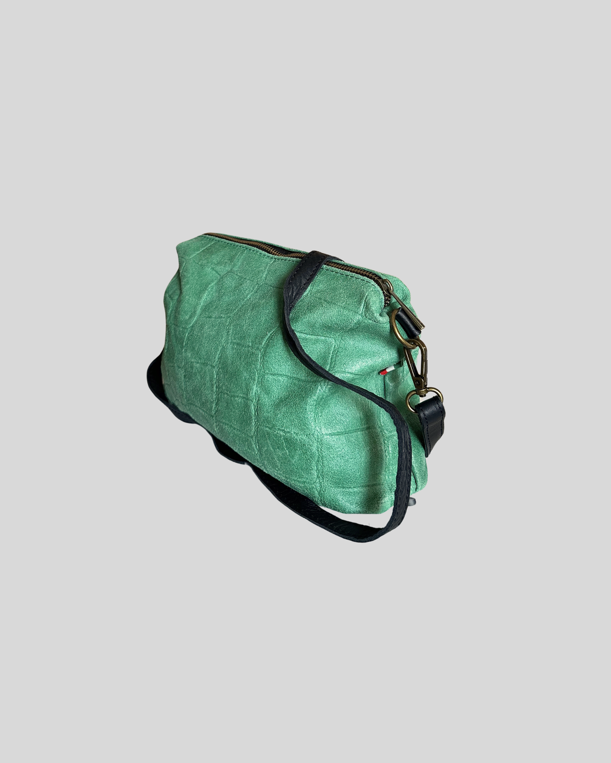 🇮🇹 Sac bandoulière cuir véritable Emerald Green– Made in Italy
