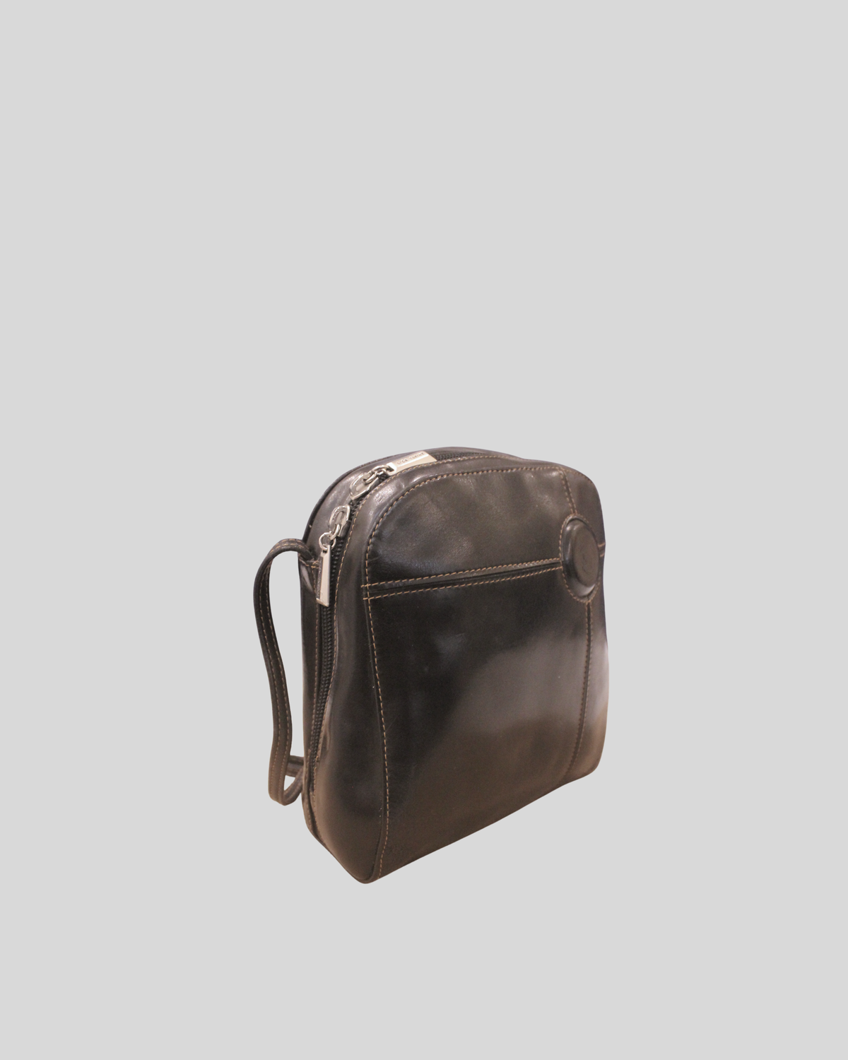 Sac à bandoulière Liza Cline noir en cuir véritable