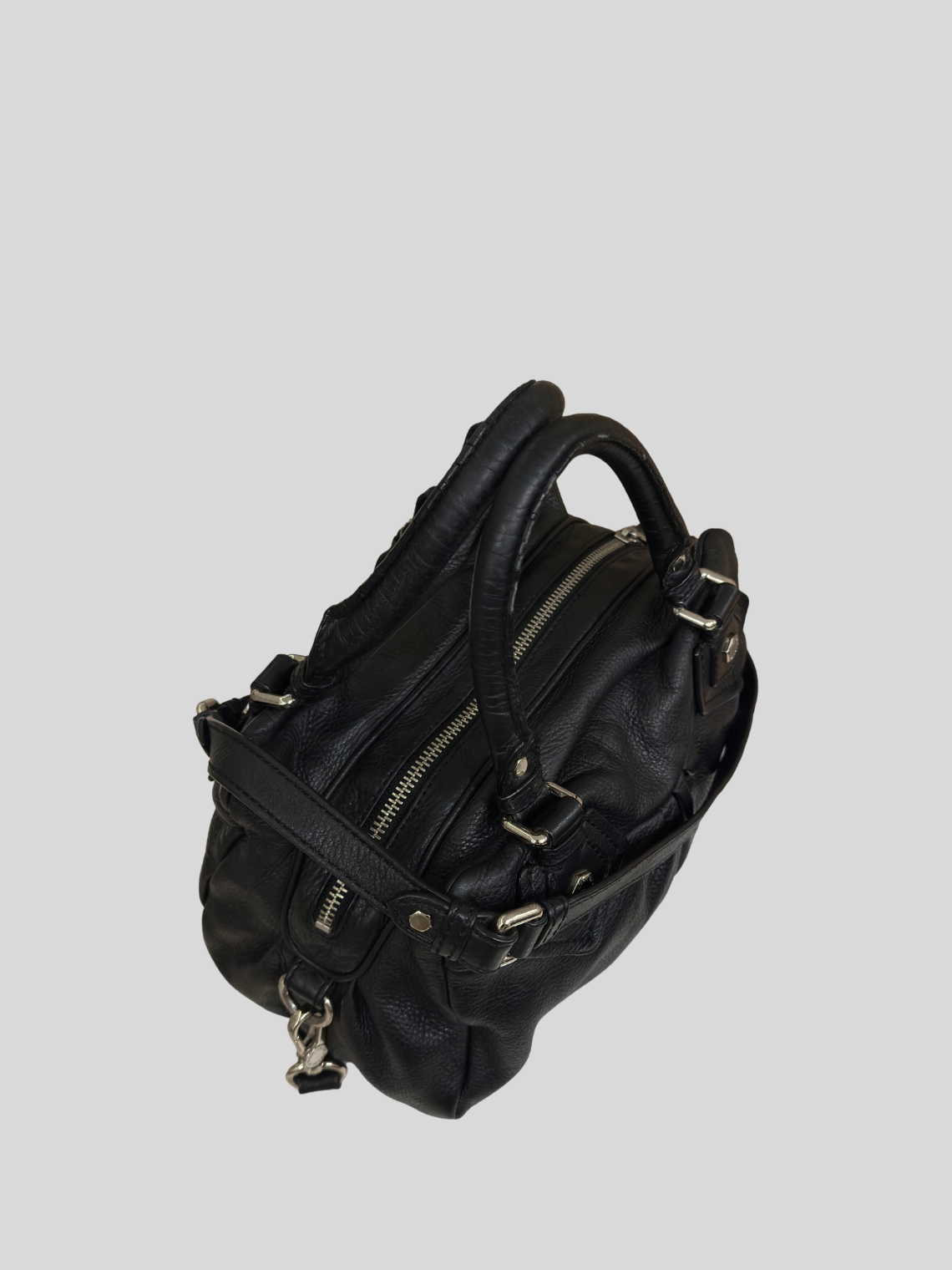 Marc by Marc Jacobs – Classic Q Baby Groovee noir en cuir véritable