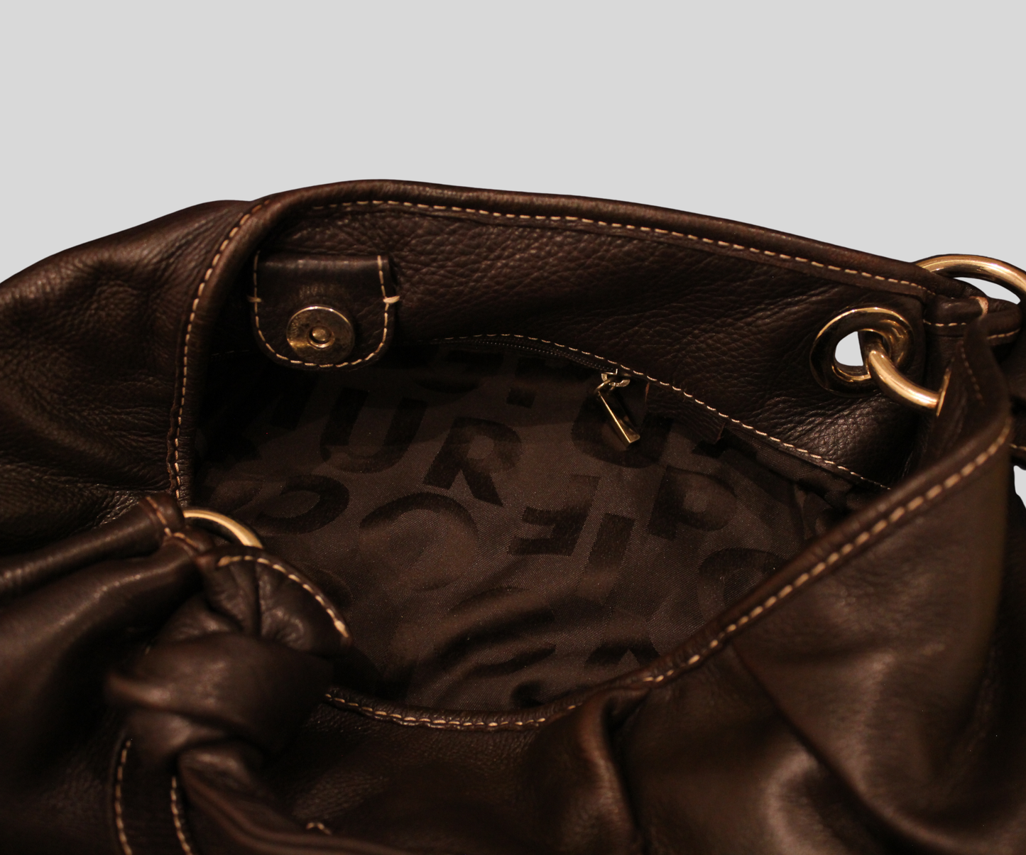 Purificación García — Sac fourre-tout marron