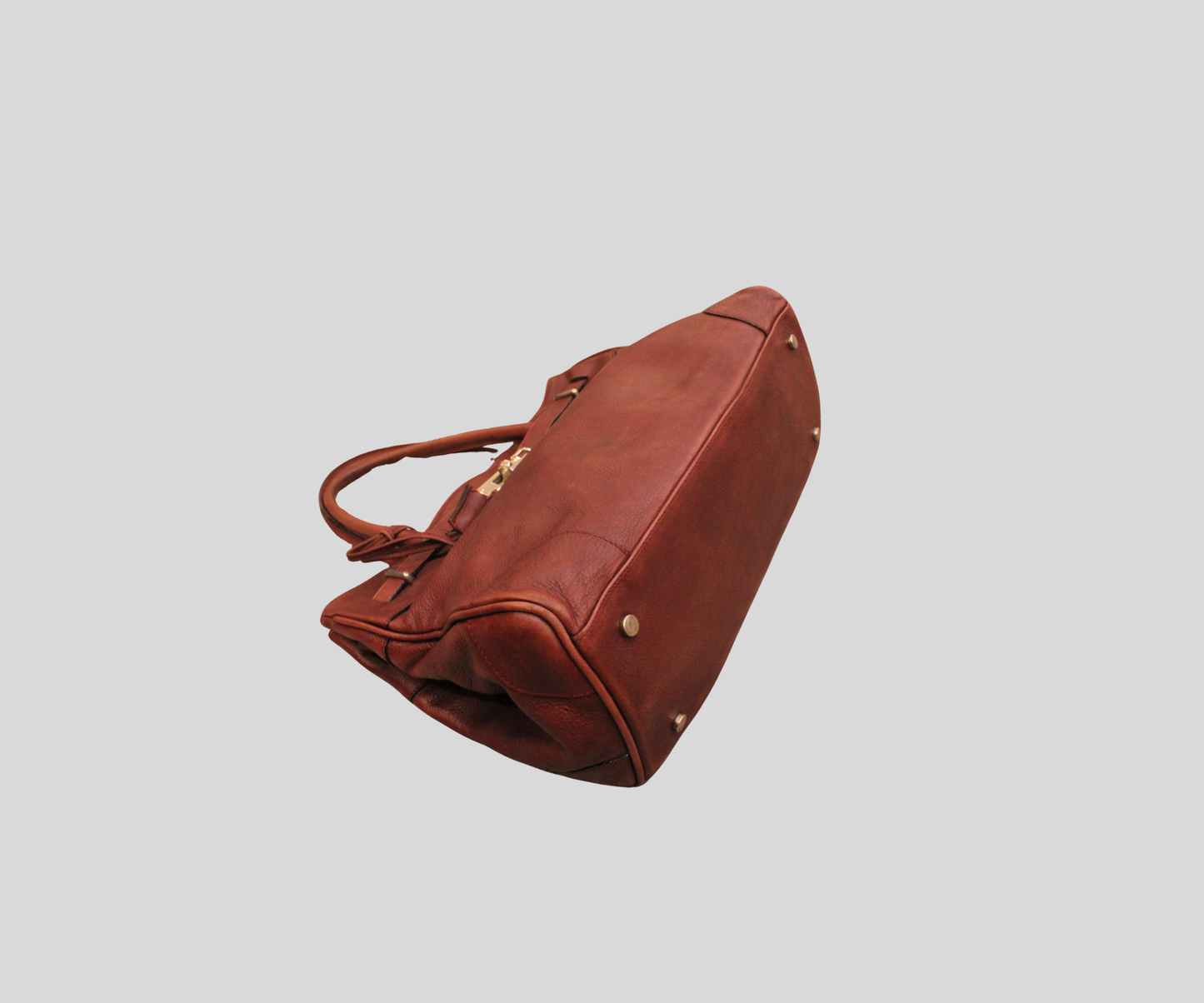 Sac à main Nuria Sanchez bordeaux en cuir véritable