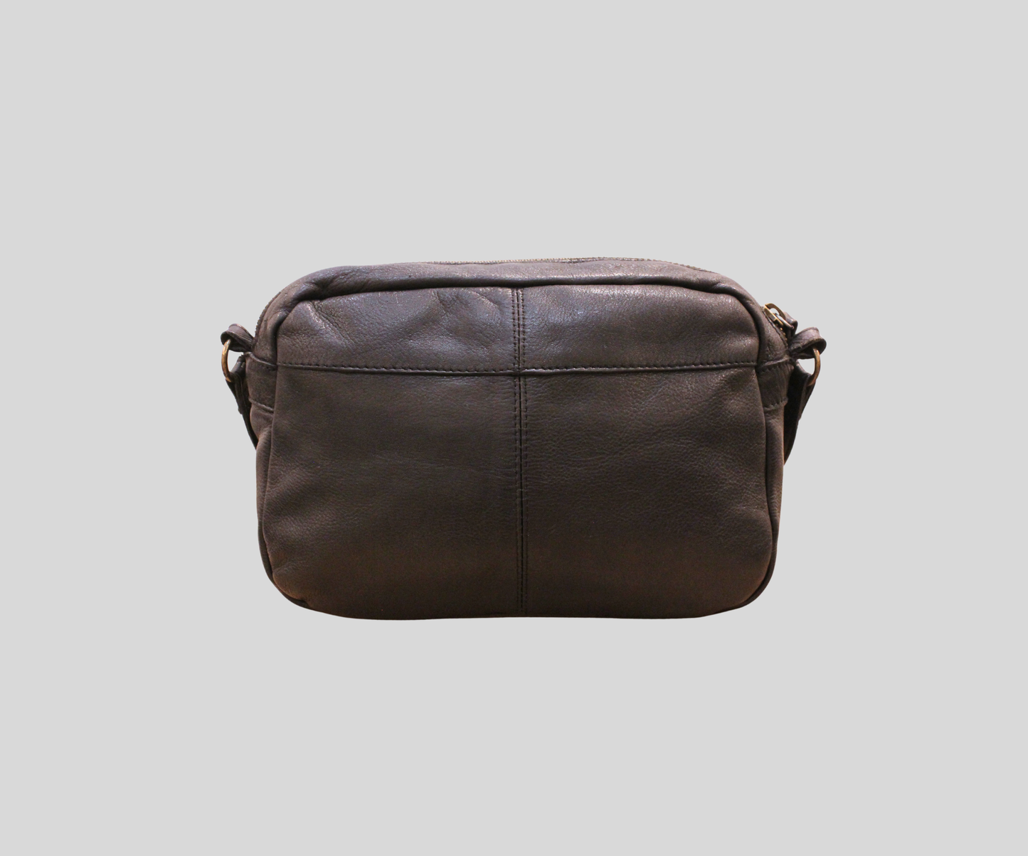 Petit sac bandoulière Pieces noir en cuir véritable