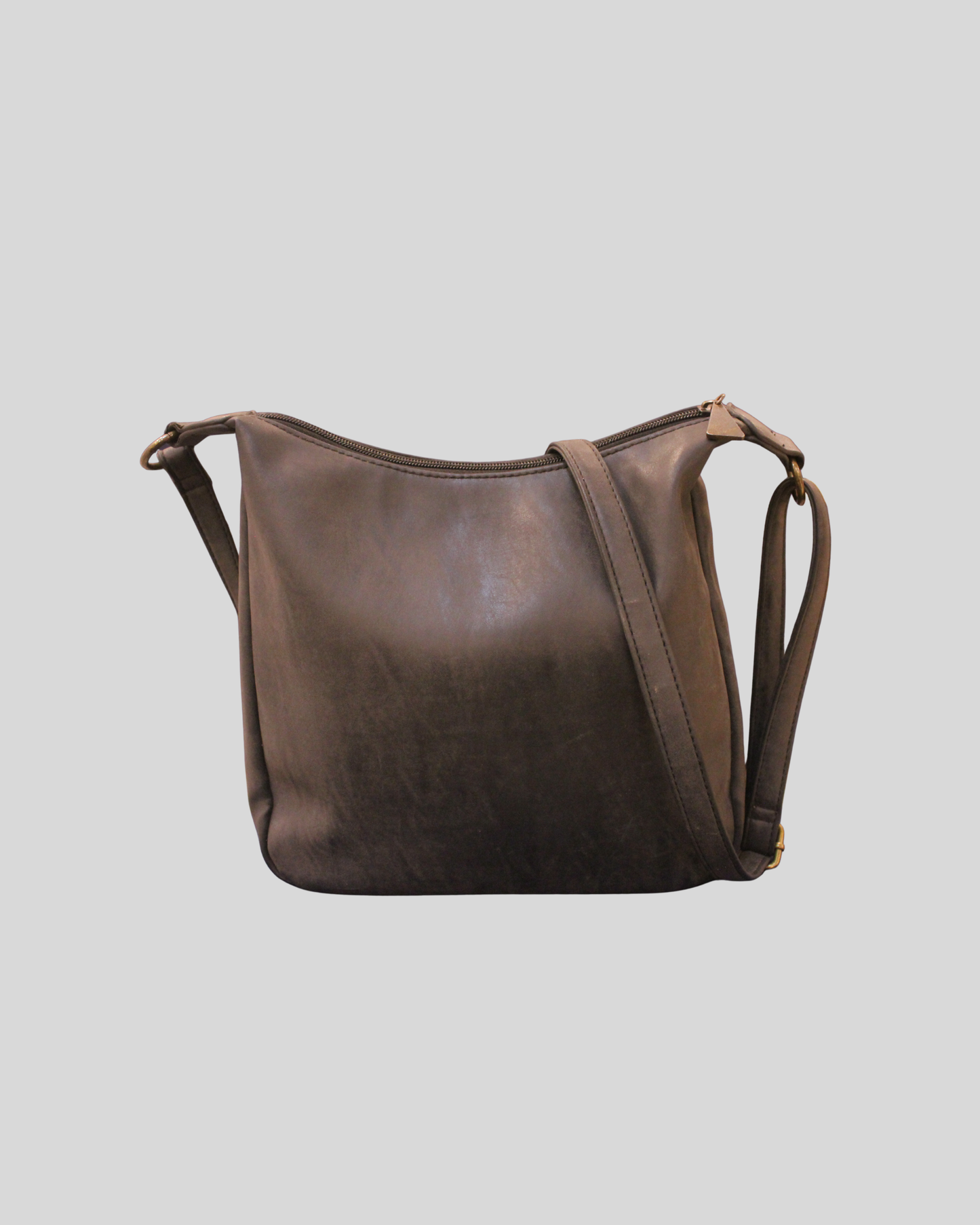 Sac à bandoulière matelassé gris