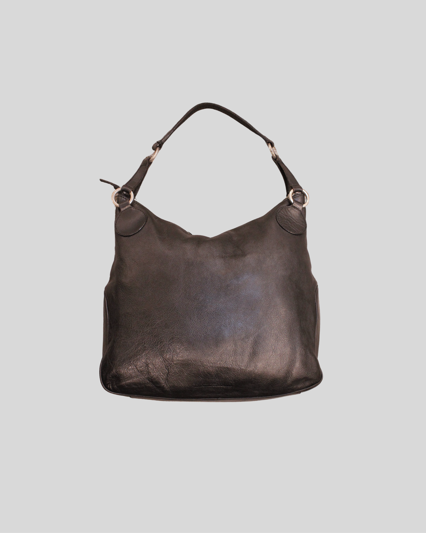 Sac porté épaule Emporio Armani noir en cuir véritable