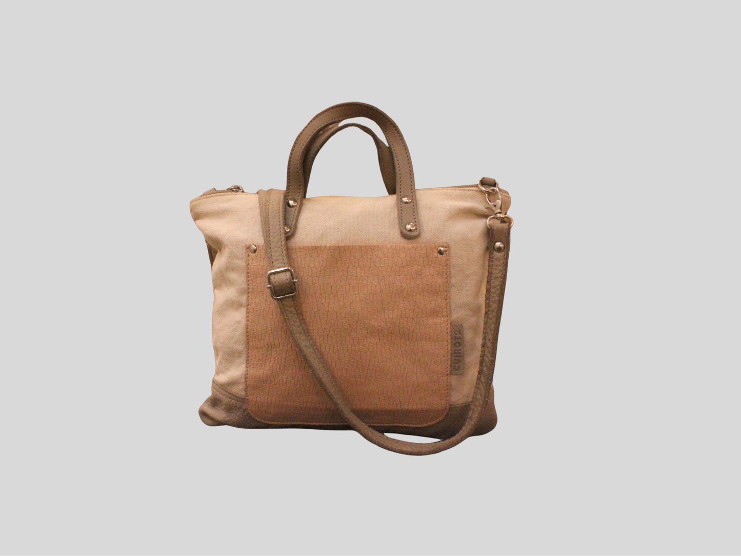 Sac à main et bandoulière Cuirots Canvas Mix beige