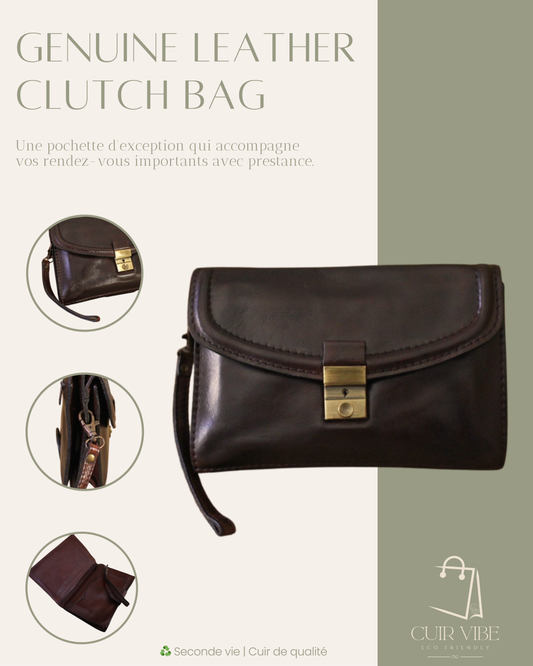 Vintage Clutch Brown