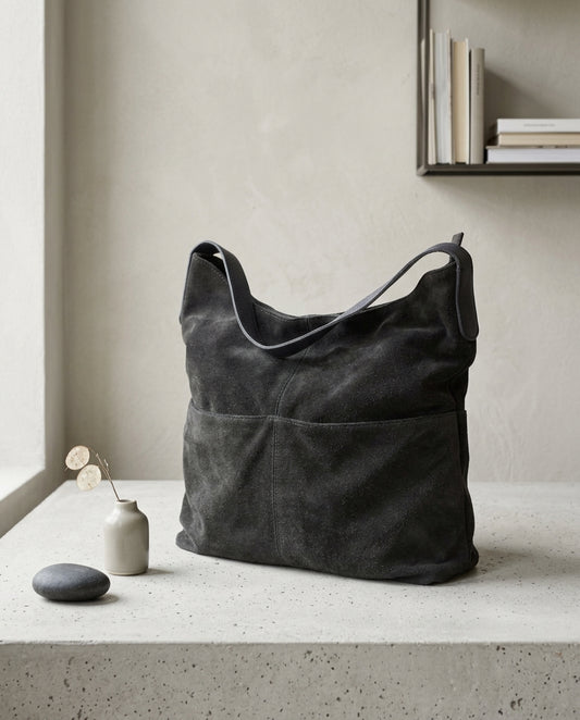 🇬🇧 FatFace – Sac épaule en daim vert foncé