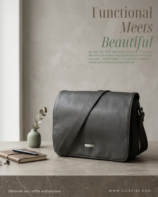 Bevers Paris – Sac Crossbody Noir