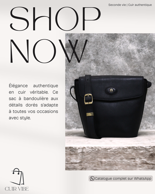 Etienne Aigner Black Crossbody Bag